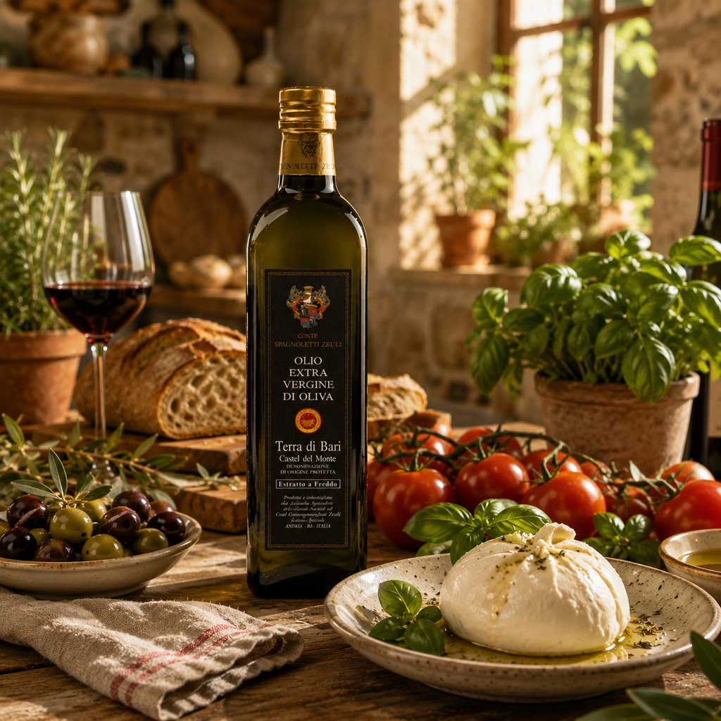 6 bottiglie da 1 L Olio Extravergine di Oliva DOP Camp. 2025-26