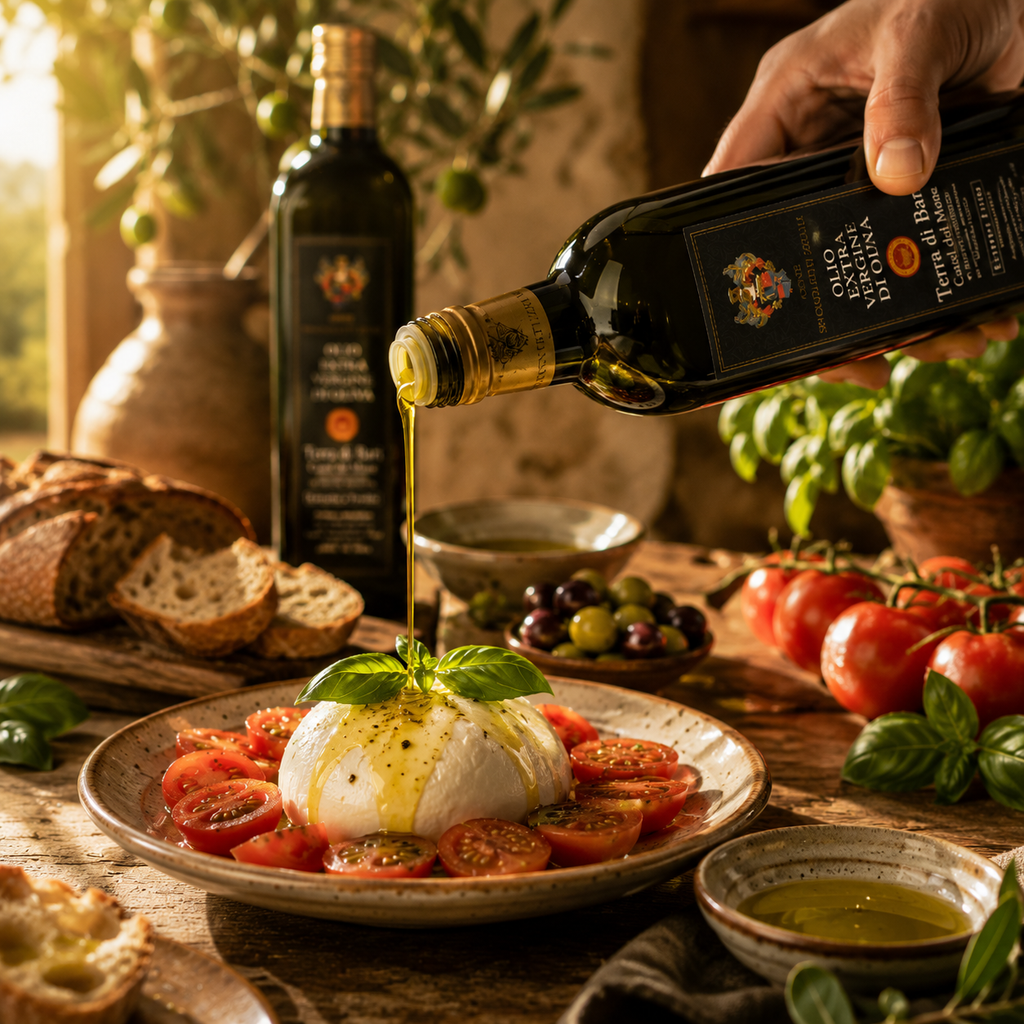 6 bottiglie da 1 L Olio Extravergine di Oliva DOP Camp. 2025-26